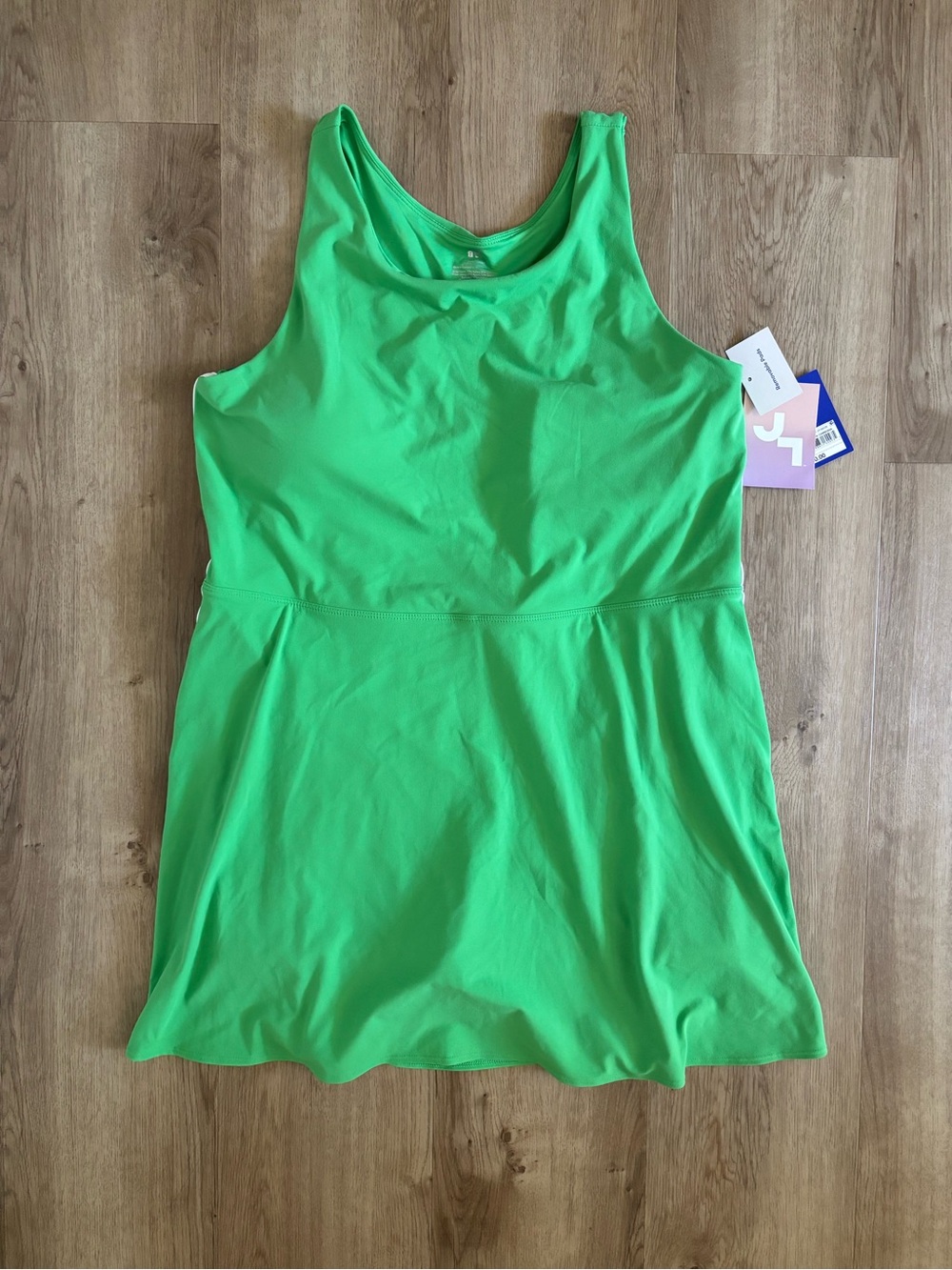 JoyLab Active Dress Women’s XL Green White Stripe Skort Tennis Pickleball Golf - Picture 2 of 7